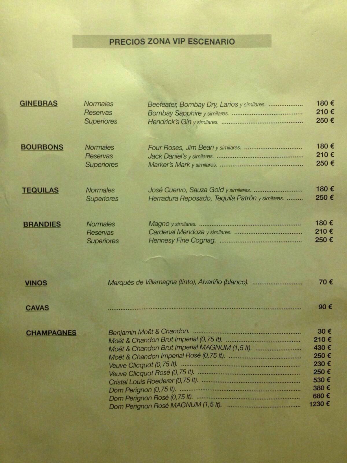 menu joy slavic price chart